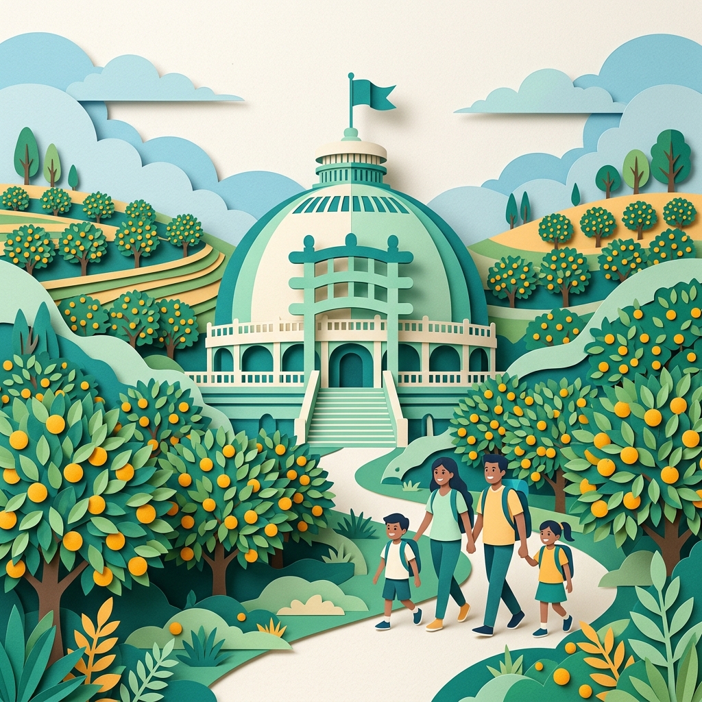 Illustrated travel guide for Nagpur – family-friendly attractions and landmarks